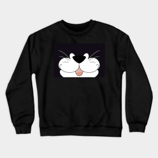 Black Tuxedo Cat Crewneck Sweatshirt